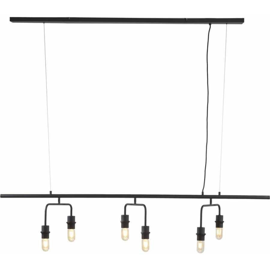 Light and Living Edisa Line Pendant Light - Matt Black