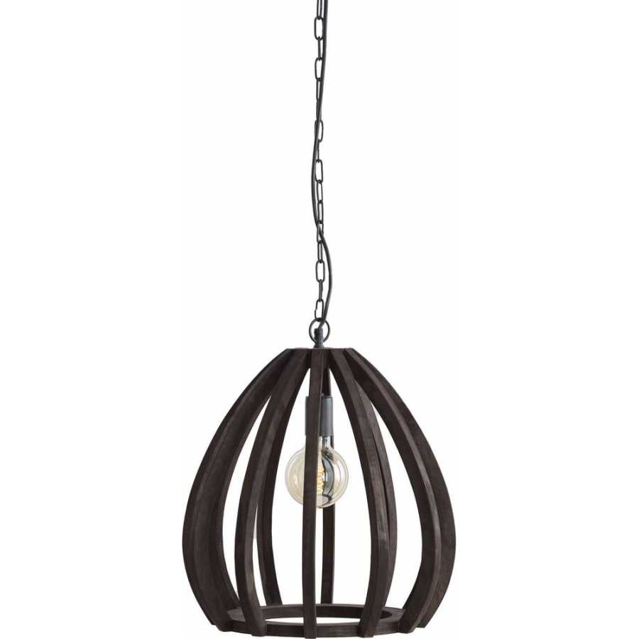 Light and Living Barsia Pendant Light - Dark Brown - Small