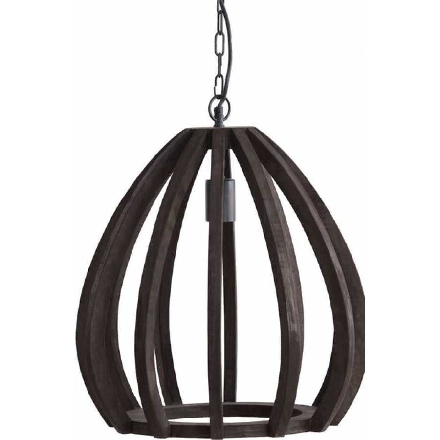 Light and Living Barsia Pendant Light - Dark Brown - Small