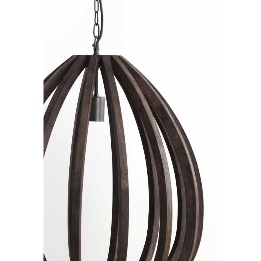 Light and Living Barsia Pendant Light - Dark Brown - Small