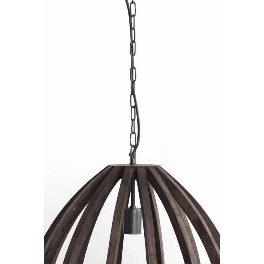 Light and Living Barsia Pendant Light - Dark Brown - Small