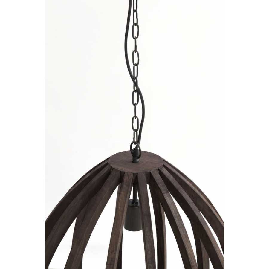 Light and Living Barsia Pendant Light - Dark Brown - Small