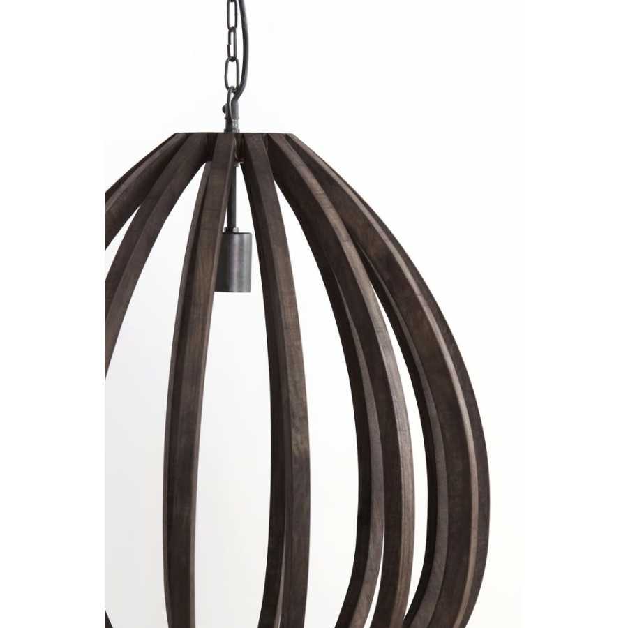 Light and Living Barsia Pendant Light - Dark Brown - Large