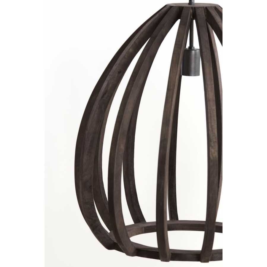 Light and Living Barsia Pendant Light - Dark Brown - Large