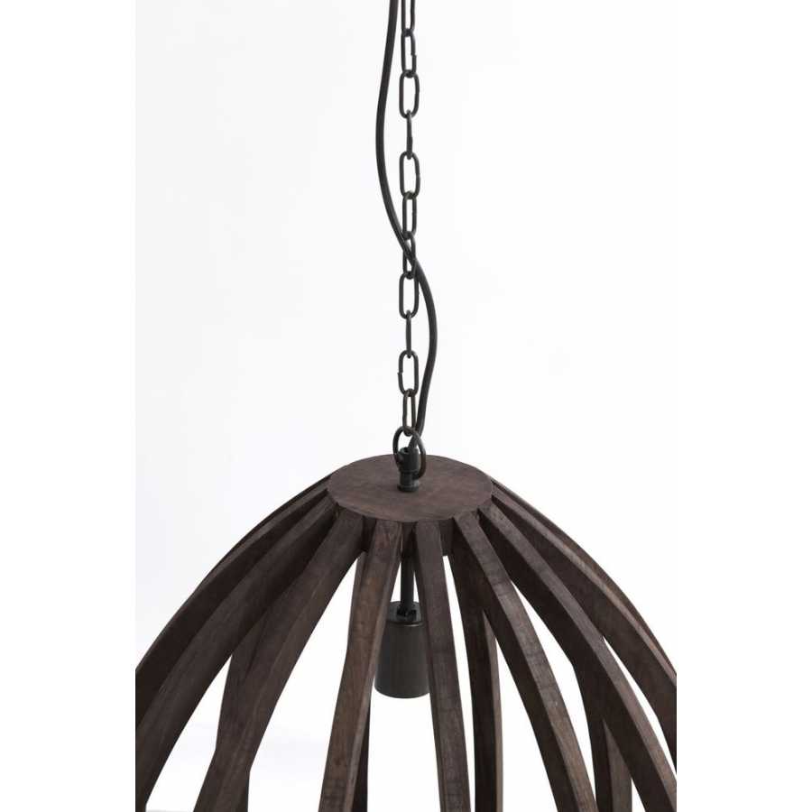 Light and Living Barsia Pendant Light - Dark Brown - Large