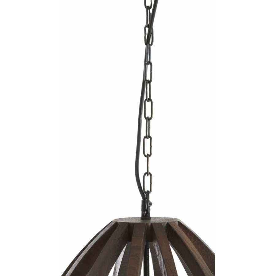 Light and Living Barsia Pendant Light - Matt Orange Brown - Large