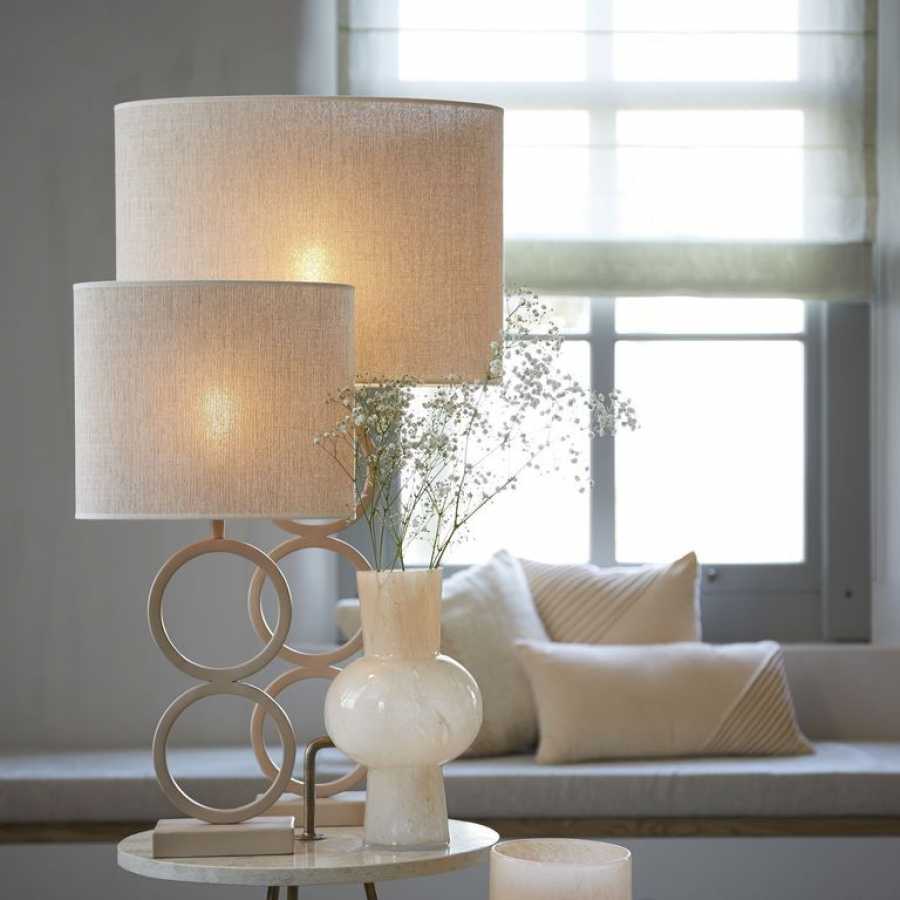Light and Living Breska Oval Lamp Shade - Height: 25cm x Width: 15cm x Depth: 30cm