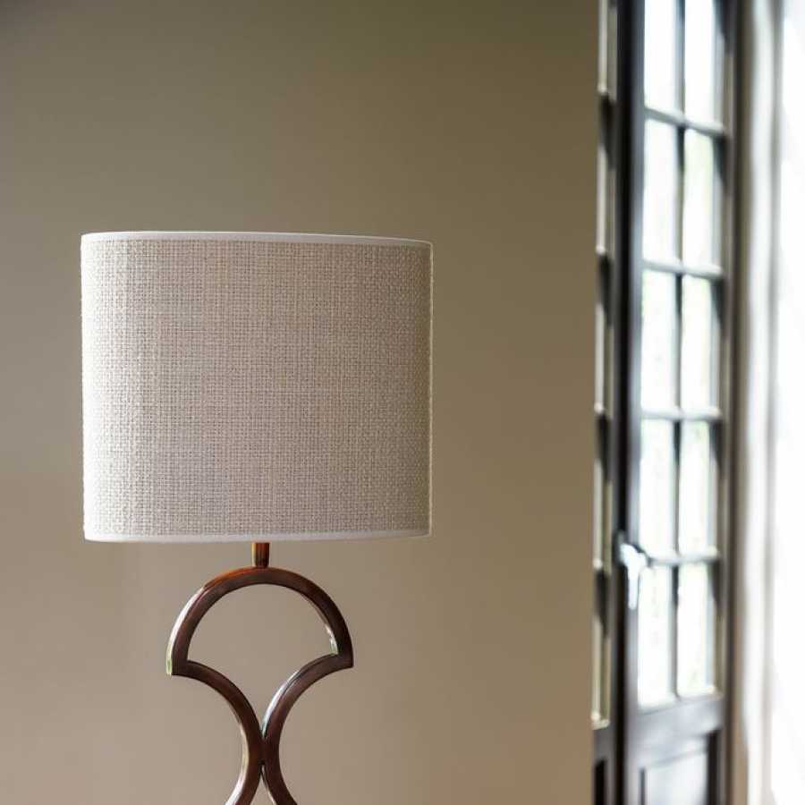 Light and Living Saverna Oval Lamp Shade - Egg White - Height: 25cm x Width: 15cm x Depth: 30cm