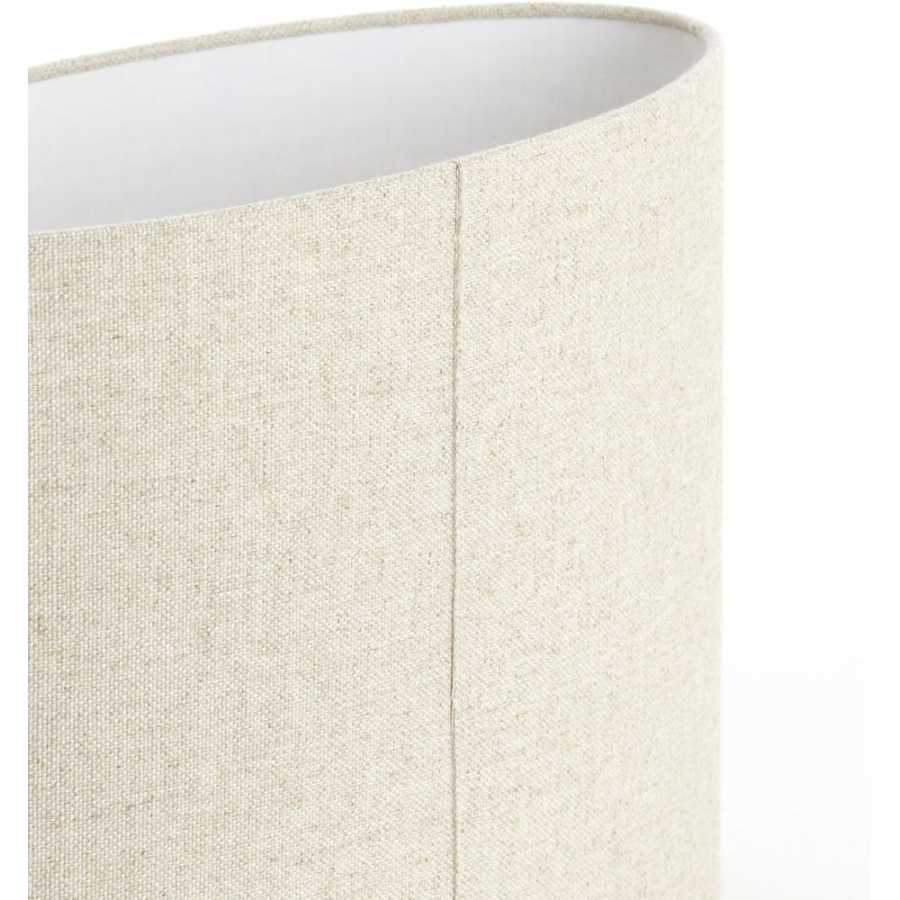Light and Living Livigno Oval Lamp Shade - Natural - Height: 25cm x Width: 15cm x Depth: 30cm