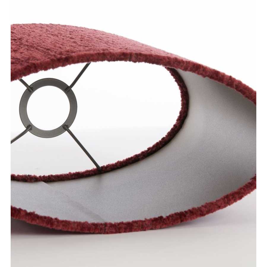 Light and Living Ruby Oval Lamp Shade - Height: 25cm x Width: 15cm x Depth: 30cm