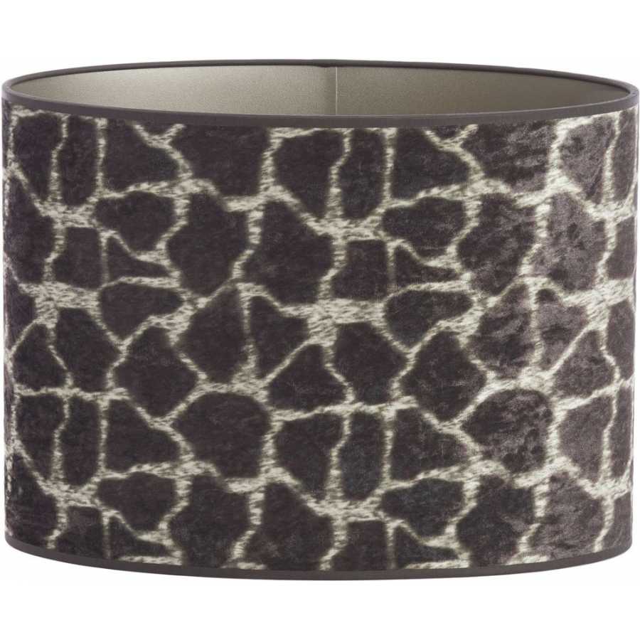 Light and Living Mosa Oval Lamp Shade - Height: 28cm x Width: 17.5cm x Depth: 38cm