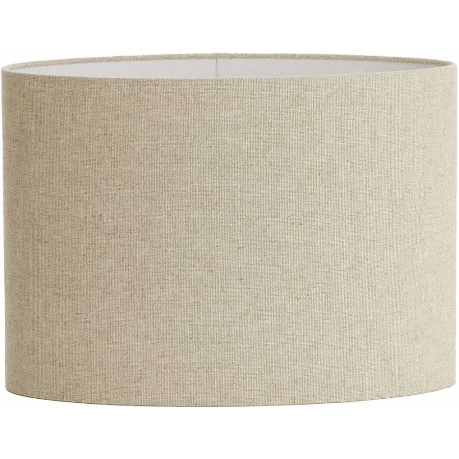 Light and Living Livigno Oval Lamp Shade - Natural - Height: 28cm x Width: 17.5cm x Depth: 38cm