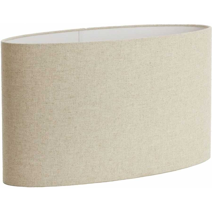 Light and Living Livigno Oval Lamp Shade - Natural - Height: 32cm x Width: 21cm x Depth: 45cm