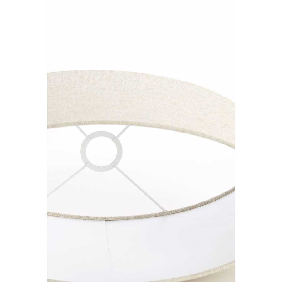 Light and Living Livigno Oval Lamp Shade - Natural - Height: 32cm x Width: 21cm x Depth: 45cm