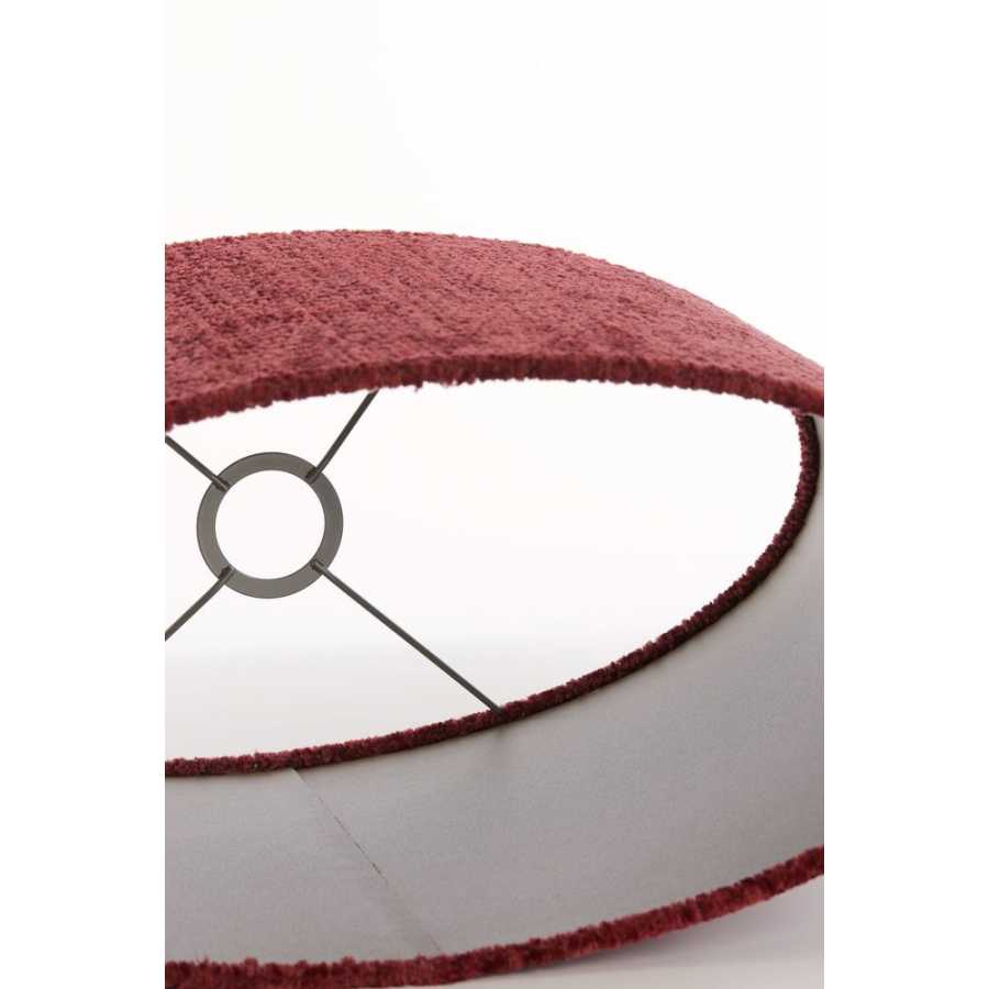 Light and Living Ruby Oval Lamp Shade - Height: 32cm x Width: 21cm x Depth: 45cm
