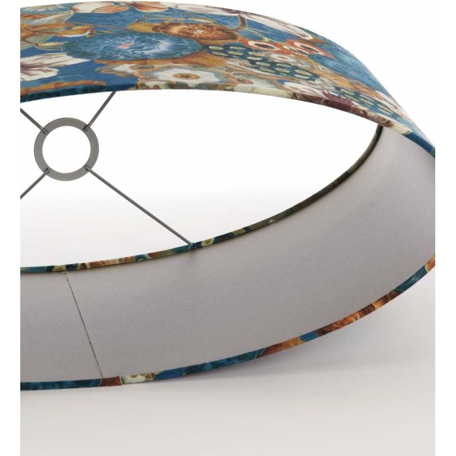Light and Living Bloom Oval Lamp Shade - Height: 32cm x Width: 24cm x Depth: 58cm