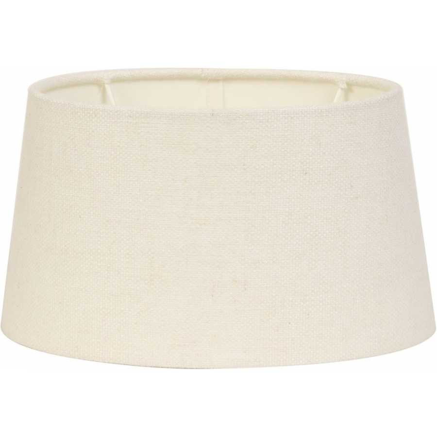 Light and Living Livigno Elliptical Lamp Shade - Egg White - Height: 16cm x Width: 25cm x Depth: 30cm