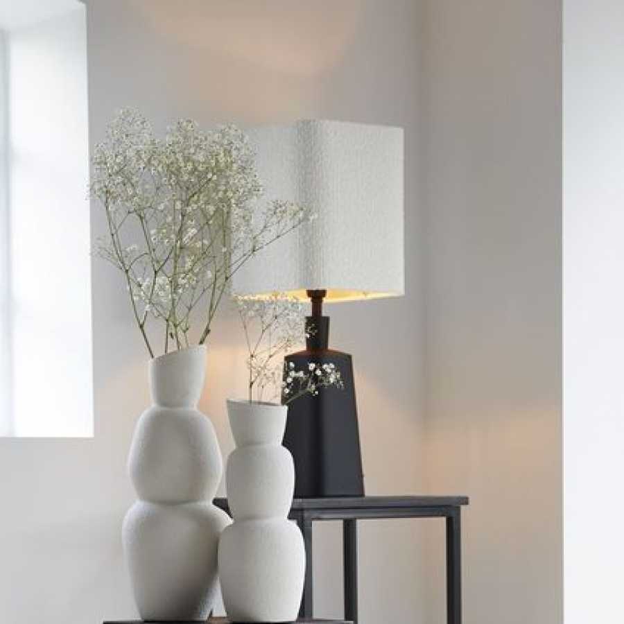 Light and Living Bolero Square Lamp Shade - Height: 30cm x Width: 25cm x Depth: 25cm