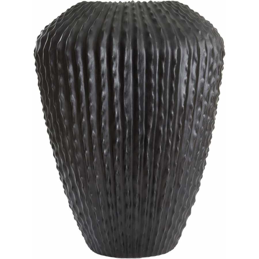 Light and Living Cacti Long Vase - Matt Black - Large