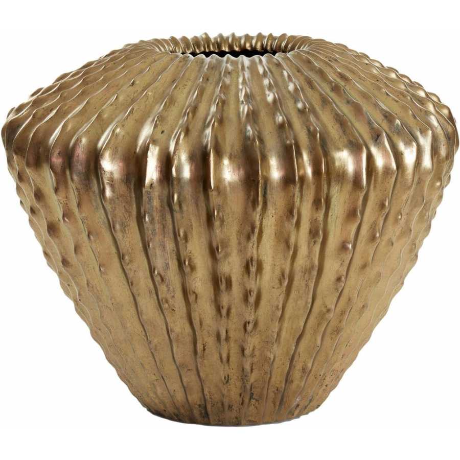 Light and Living Cacti Vase - Antique Bronze - Medium