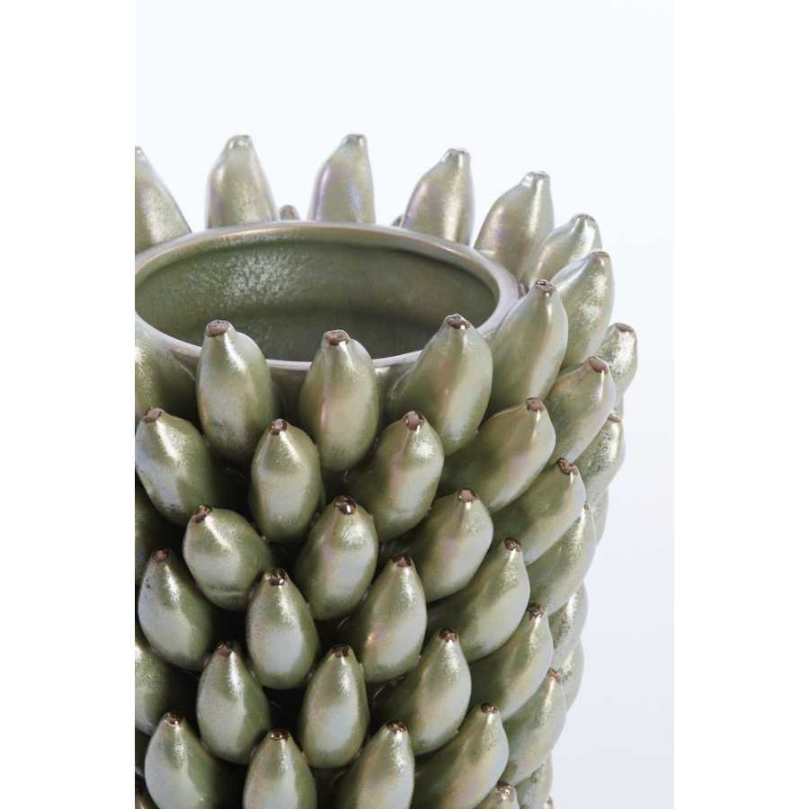 Light and Living Zita Vase - Green Pearl - Small