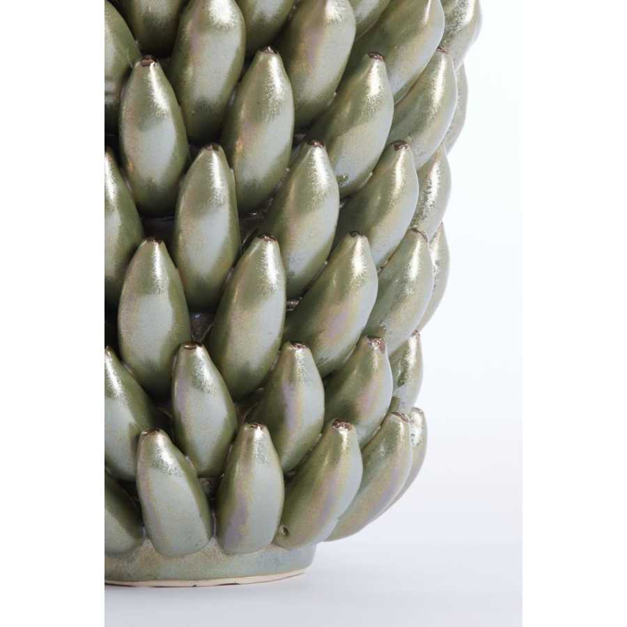 Light and Living Zita Vase - Green Pearl - Small