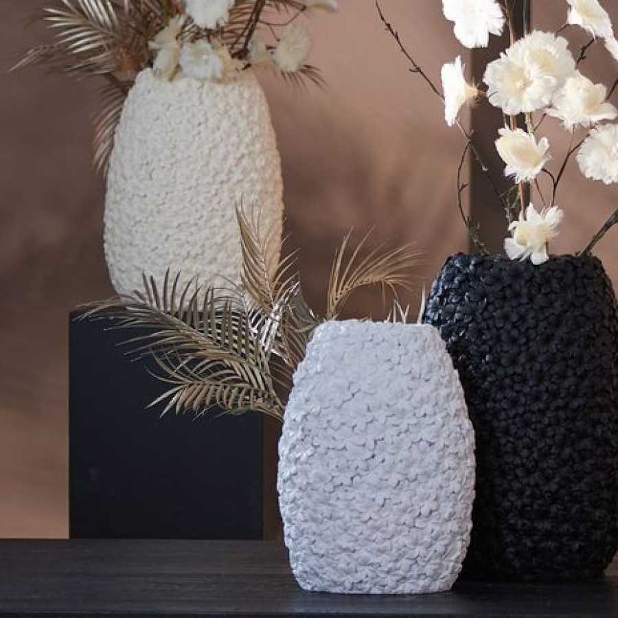 Light and Living Aloha Vase - White - Small