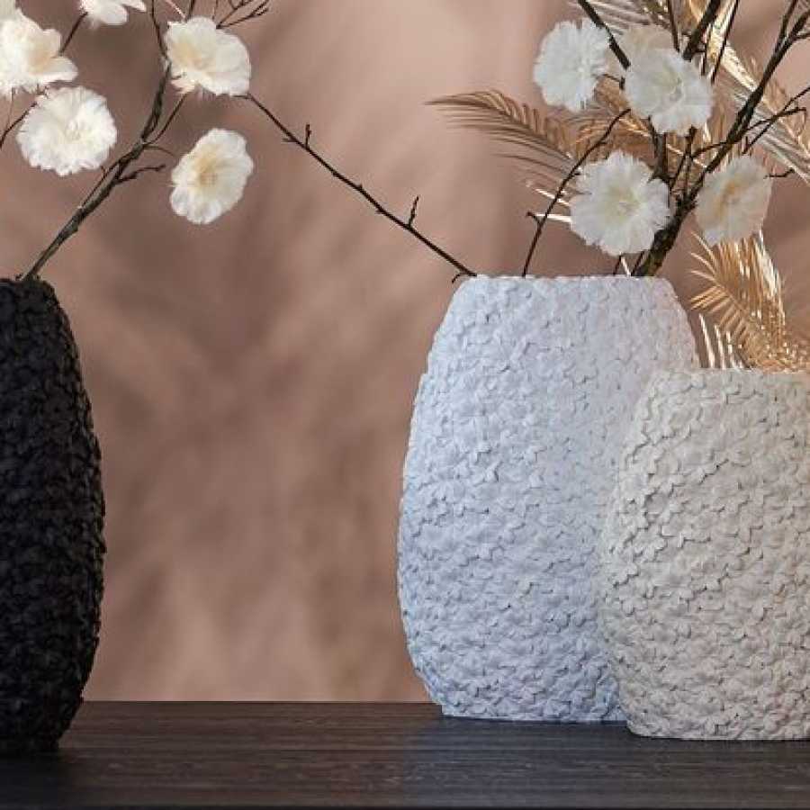 Light and Living Aloha Vase - White - Large