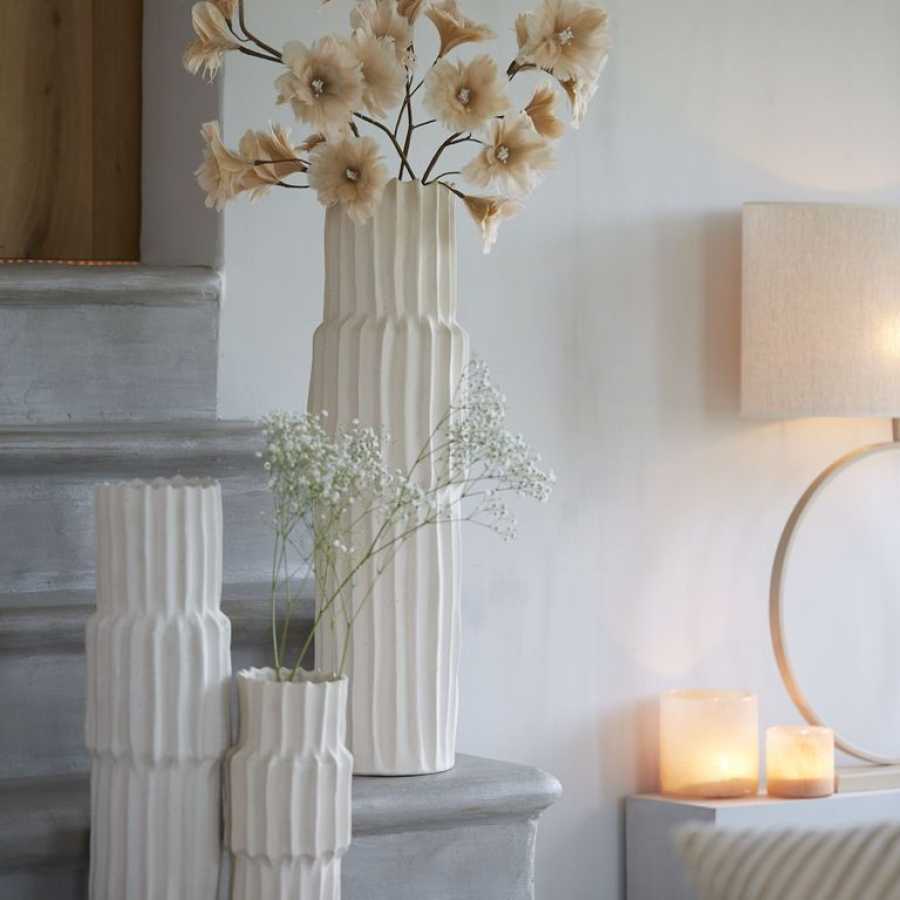 Light and Living Longa Vase - Cream - Large