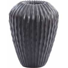 Light and Living Cacti Long Vase - Matt Black