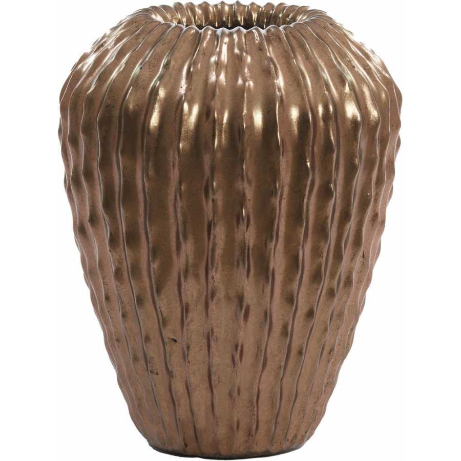 Light and Living Cacti Long Vase - Antique Bronze - Small