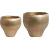 Light and Living Lioux Plant Pots - Set of 2 - Gold