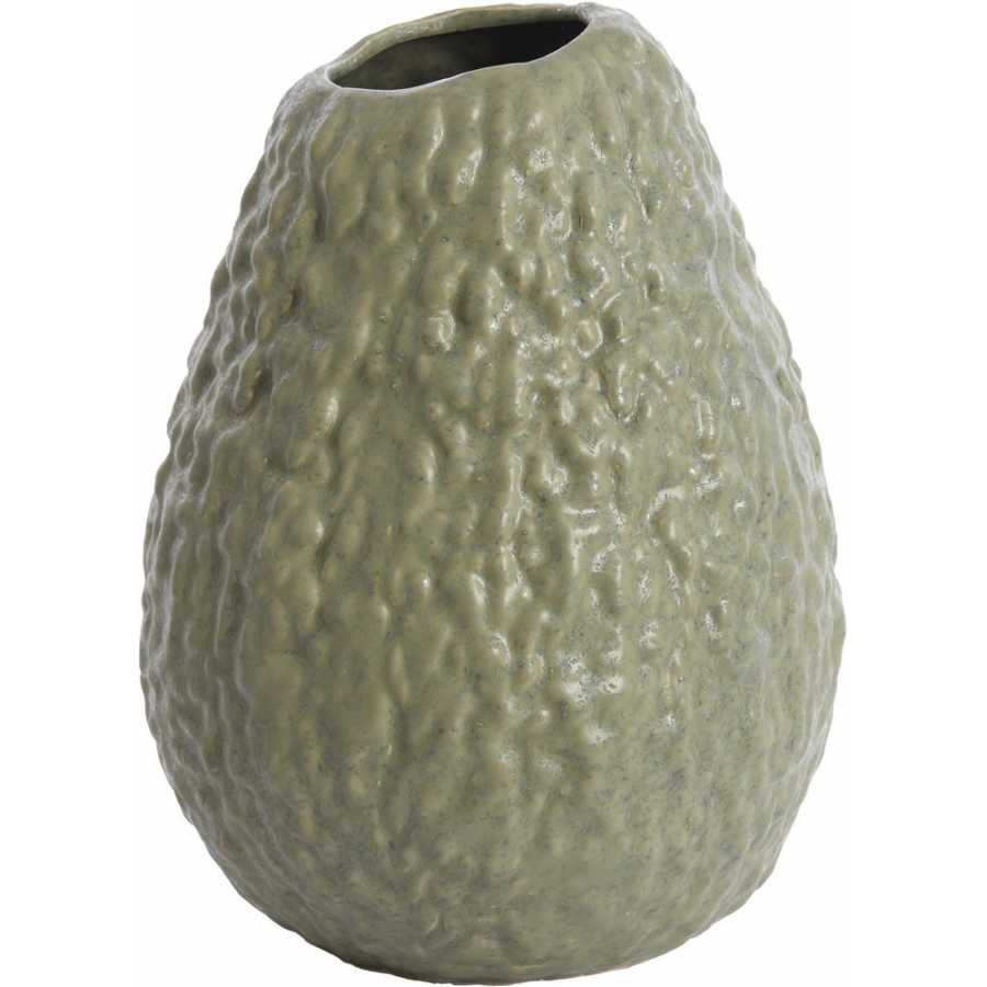 Light and Living Avocado Vase - Olive Green