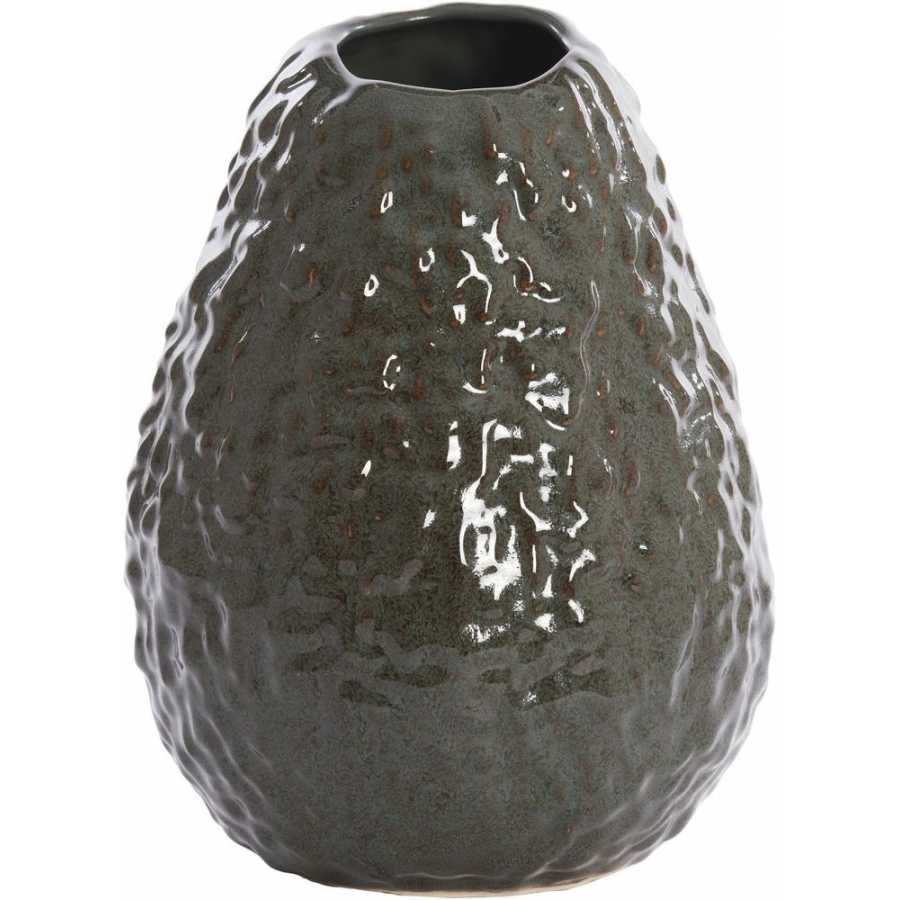 Light and Living Avocado Vase - Brown & Green