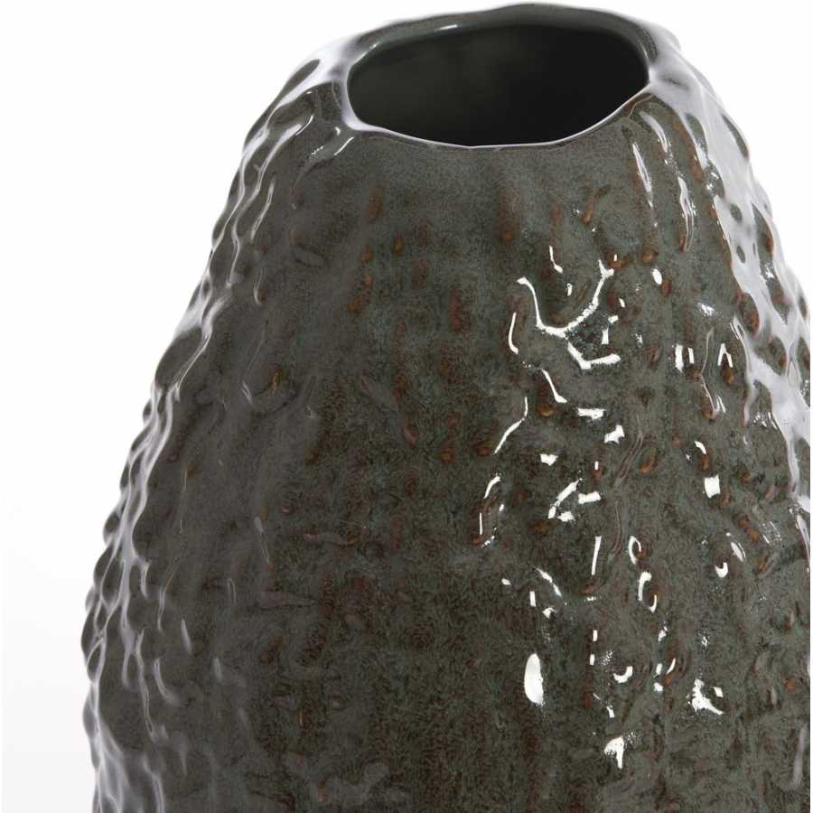 Light and Living Avocado Vase - Brown & Green