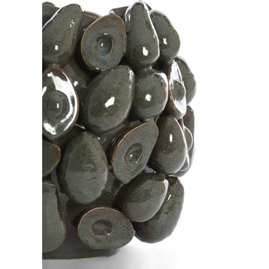 Light and Living Avocado Sliced Vase - Brown & Green