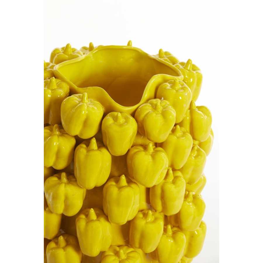 Light and Living Bellpepper Vase - Yellow - Large