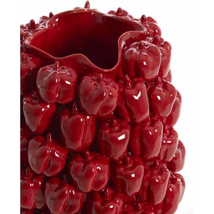 Light and Living Bellpepper Vase - Red - Large