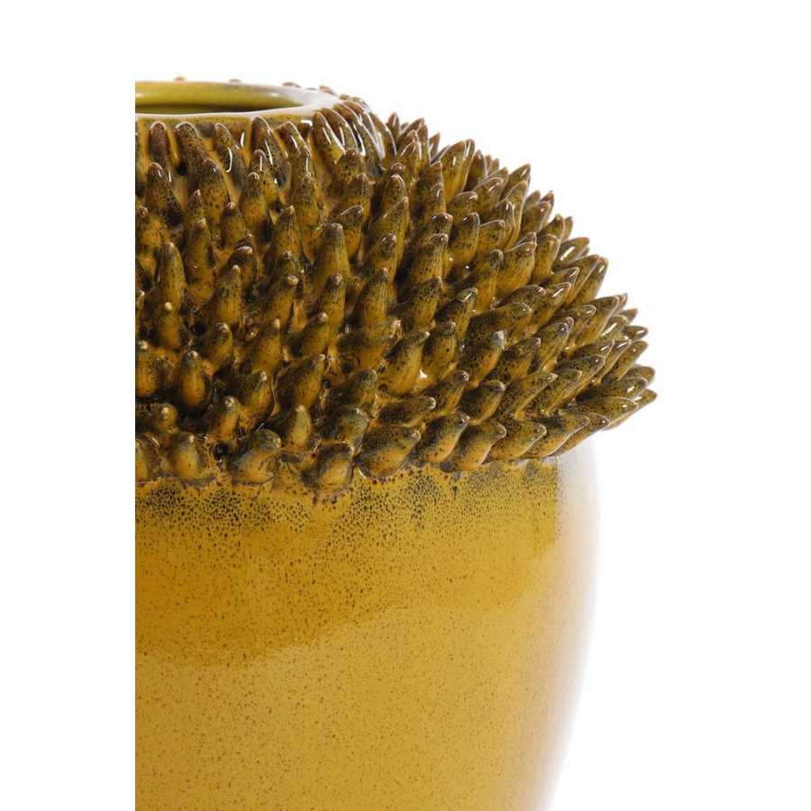 Light and Living Sangku Vase - Ochre Yellow - Small