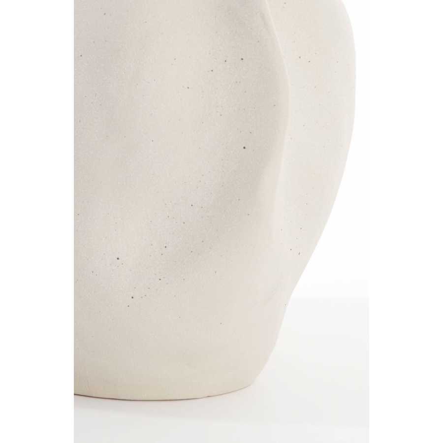 Light and Living Sanguli Low Vase - Cream