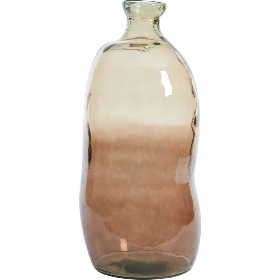 Light and Living Altino Vase - Dark Brown & Sand