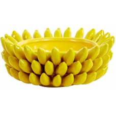 Light and Living Zita Fruit Bowl - Yellow