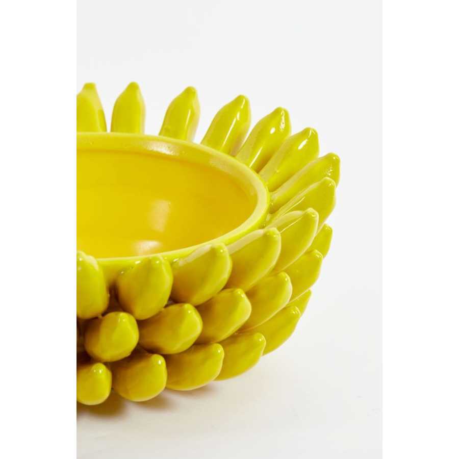 Light and Living Zita Fruit Bowl - Yellow
