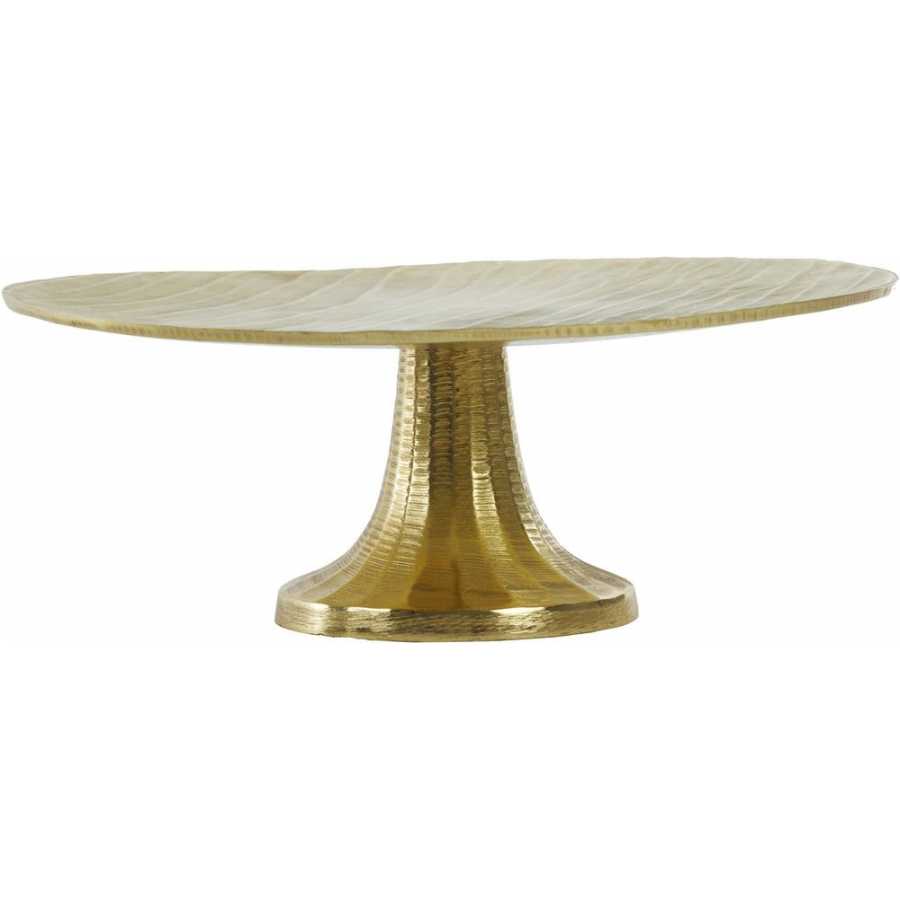 Light and Living Mokuna Cake Stand - Gold - Large