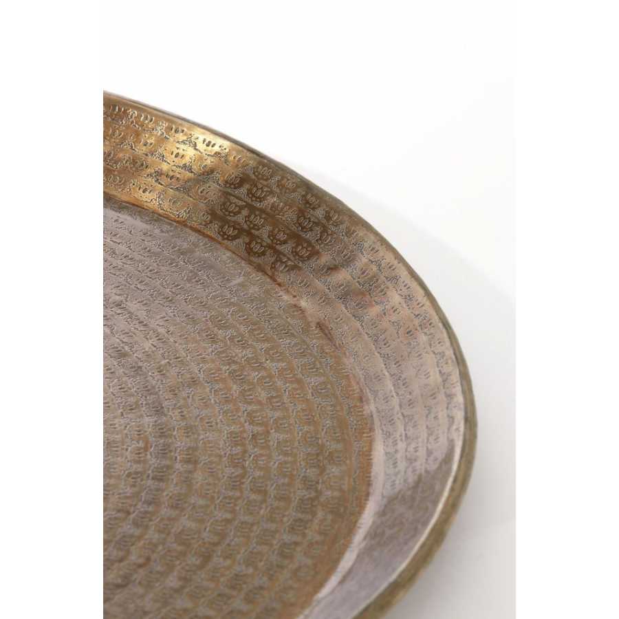 Light and Living Adanna Tray - Antique Gold