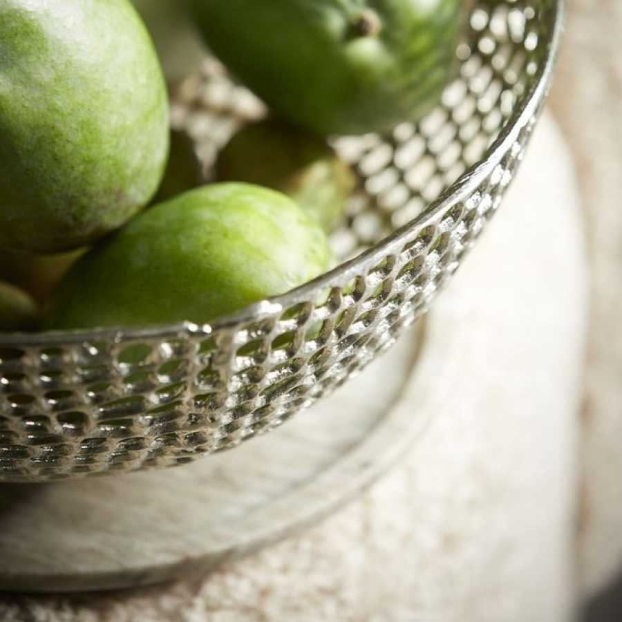 Light and Living Murcia Fruit Bowl - Antique Gold - Medium