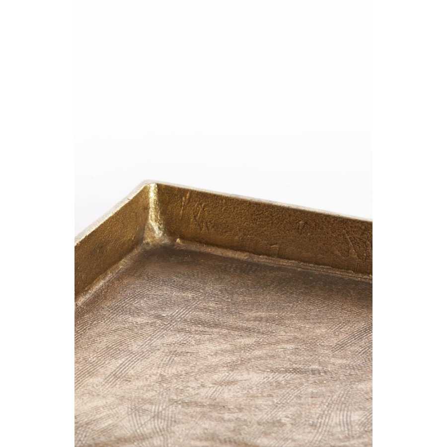 Light and Living Zev Tray - Antique Bronze - Large