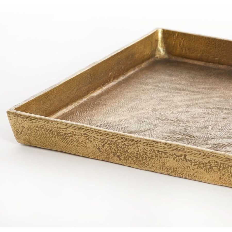 Light and Living Zev Tray - Antique Bronze - Small