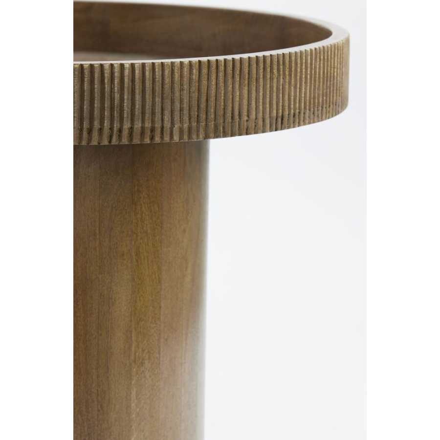 Light and Living Kalomo Side Table - Dark Brown - Small