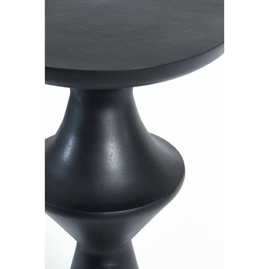 Light and Living Loboc Side Table - Matt Black - Large